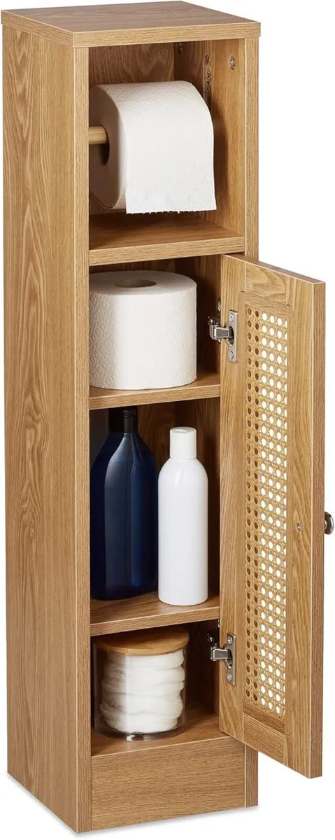 Bathroom Cabinet Toilet Roll Holder Free-standing - Image 1