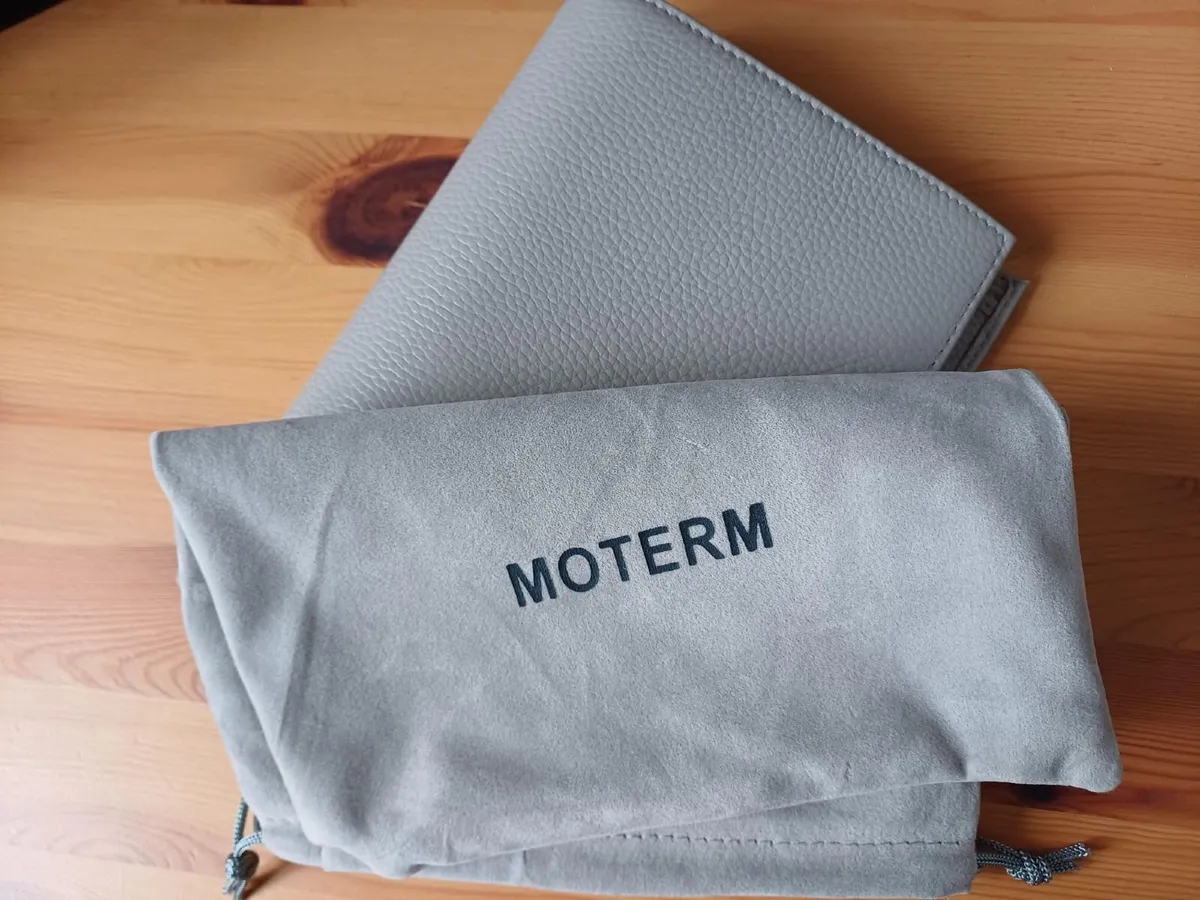 Moterm Rings Planner, Pebbled Grey Leather - Image 3