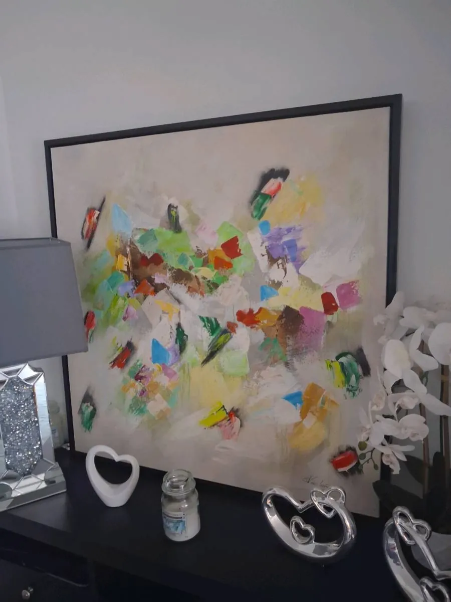 Large Modern  Canvas Vibrant Statement Piece - Image 1