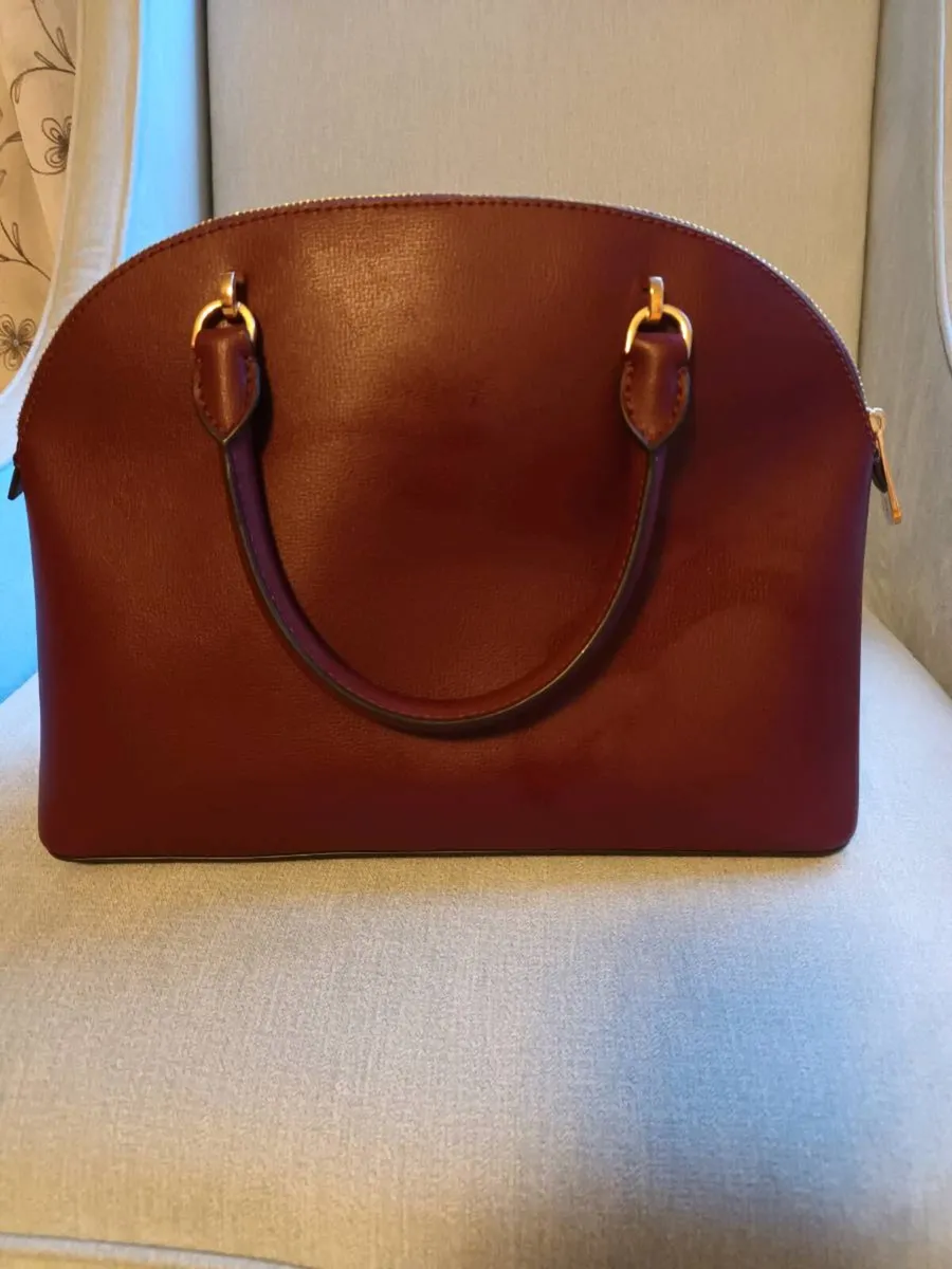 Michael Kors Cindy Medium Dome Handbag - Burgundy - Image 2