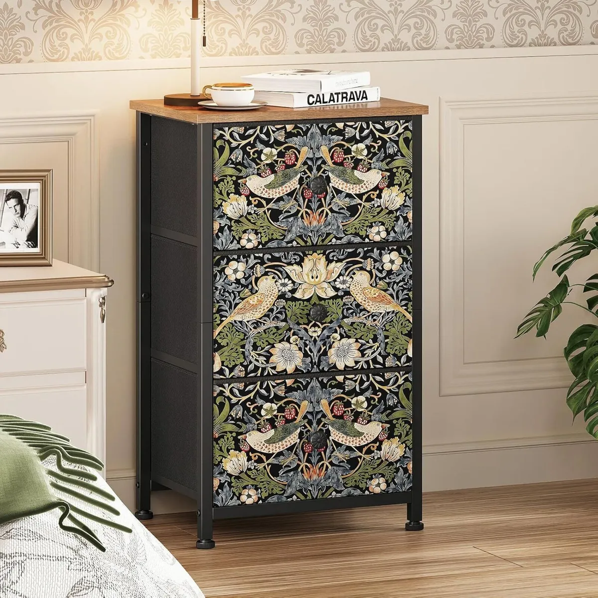 Chest of Drawers Made Fabric Narrow Dresser - Image 2