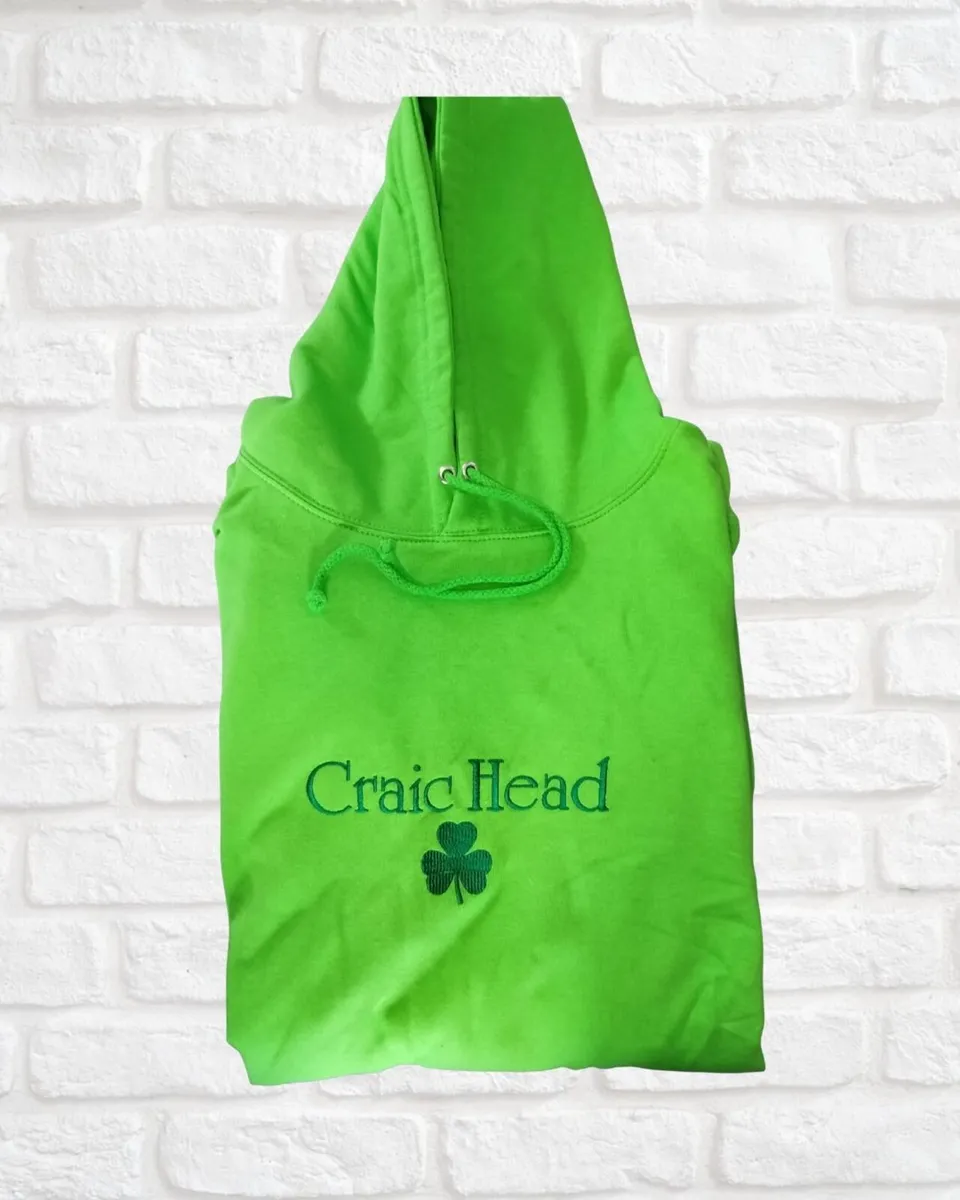 Irish themed Embroidery hoodie