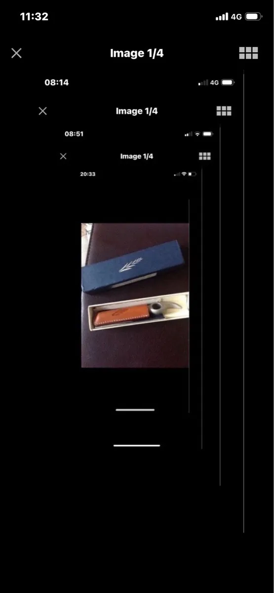 Corkscrew & Bottle Opener in Leather Case - Image 1