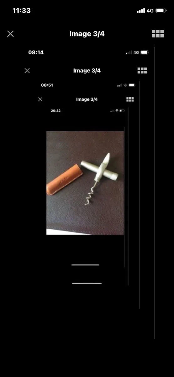 Corkscrew & Bottle Opener in Leather Case - Image 3