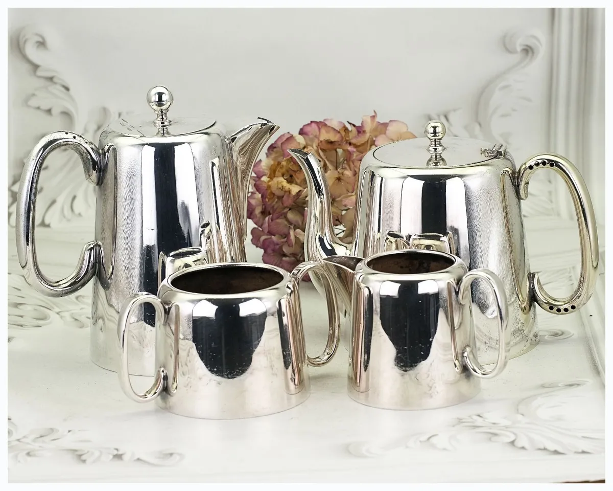 Vintage Hotelware Sheffield Silver Plated Tea Set - Image 1