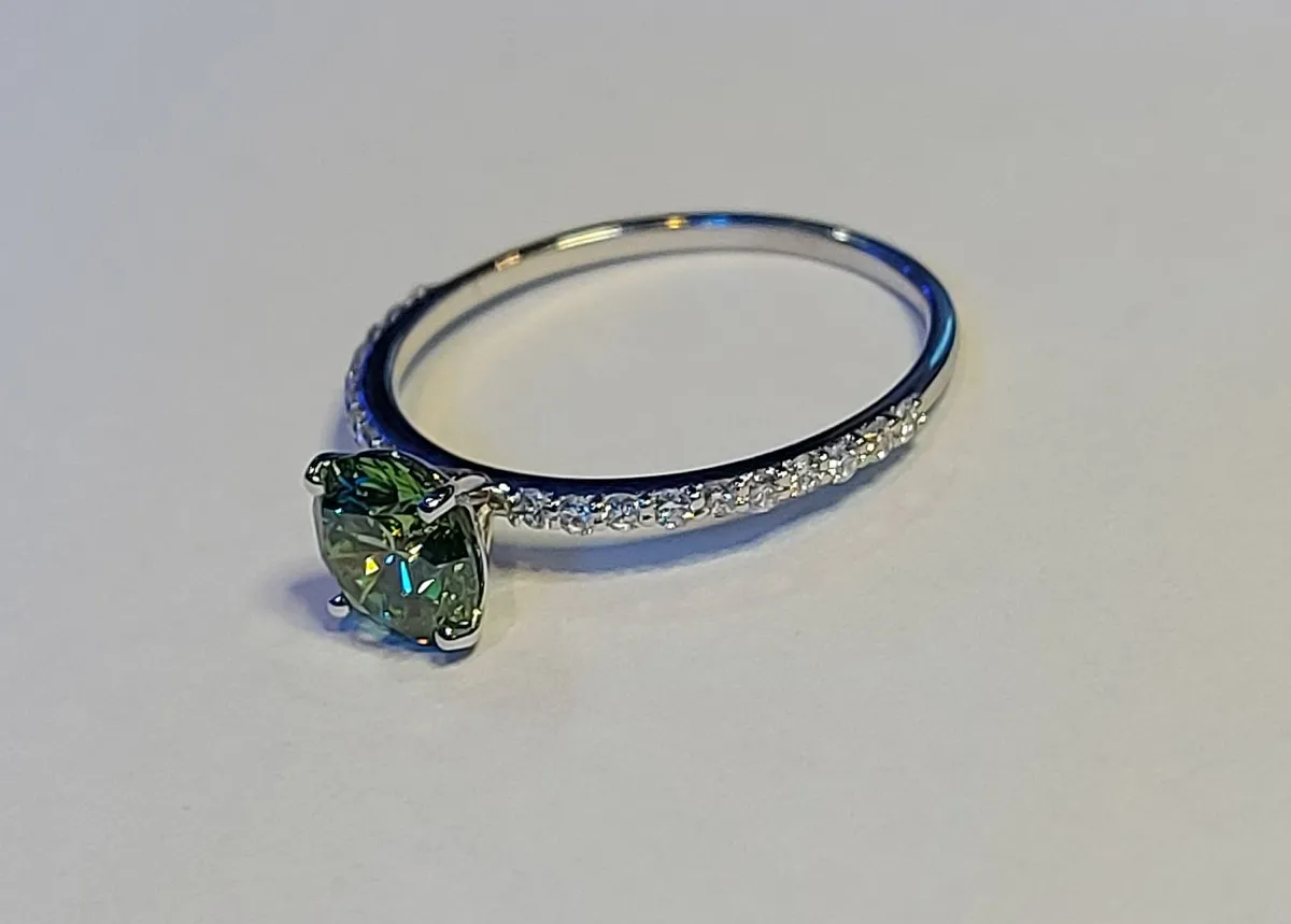 14k Gold ring with 1.22 ct Lab-Grown Diamond IGI - Image 3