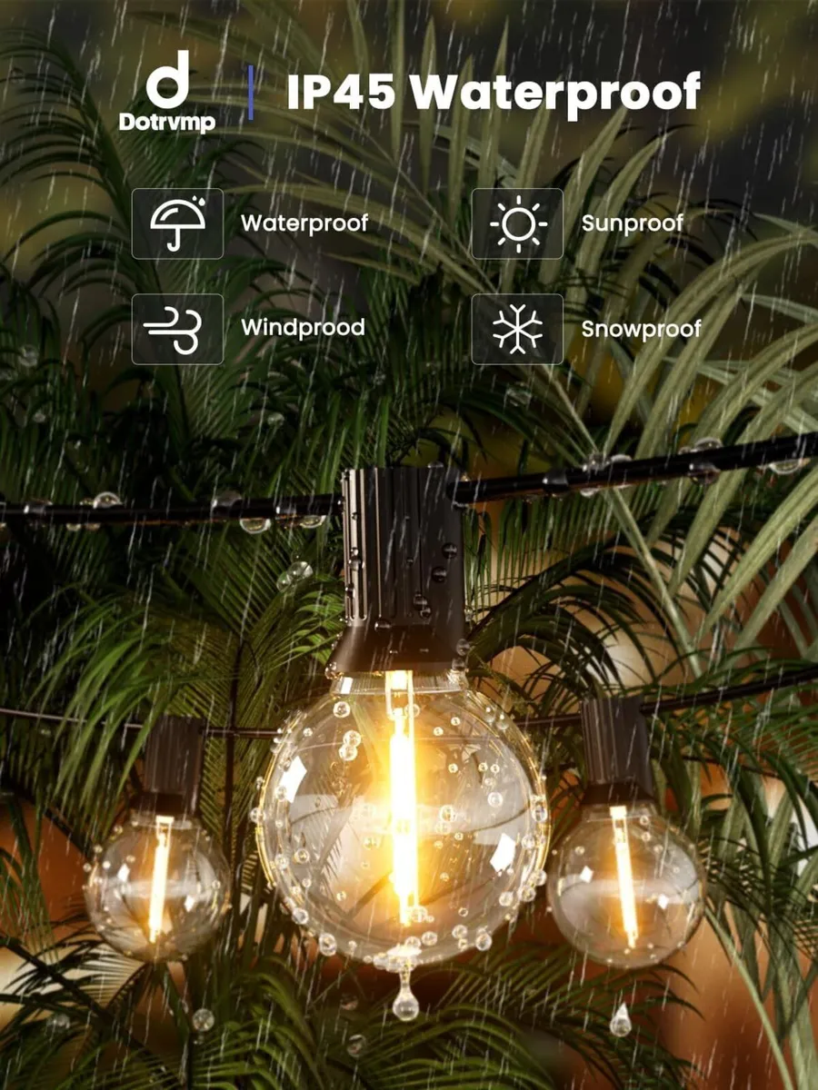 LED Festoon Lights Outdoor 100FT/30M String with - Image 4