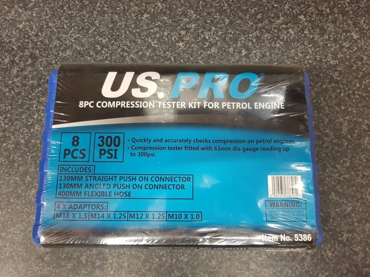 8PCS COMPRESSION TESTER KIT FOR PETROL ENGINE - FO