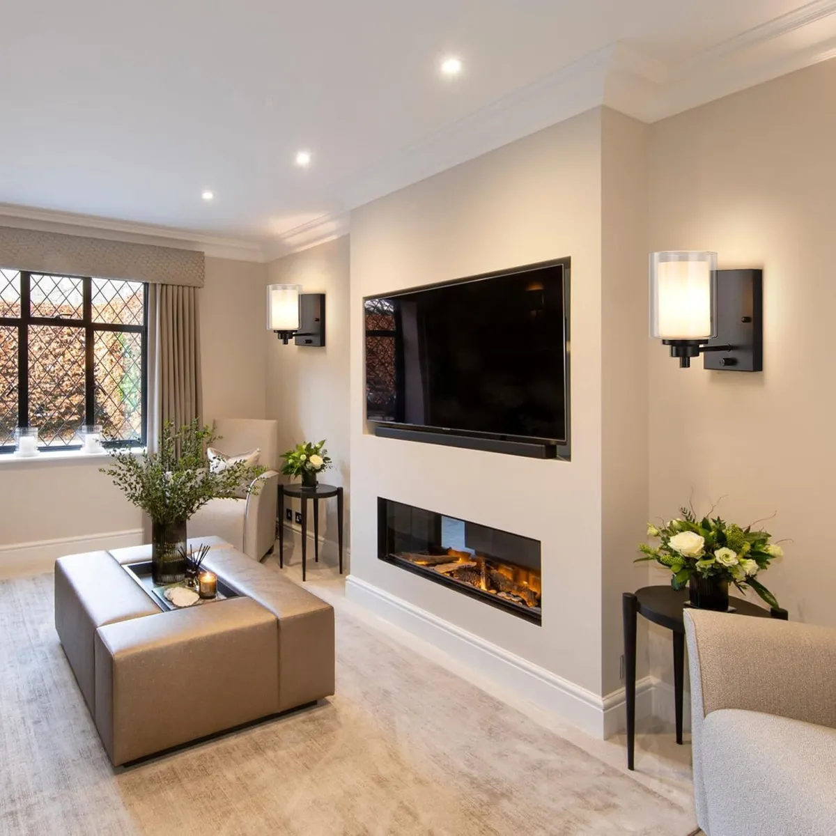 Dimmable Industrial Bedside Wall Lights Set of 2 - Image 2