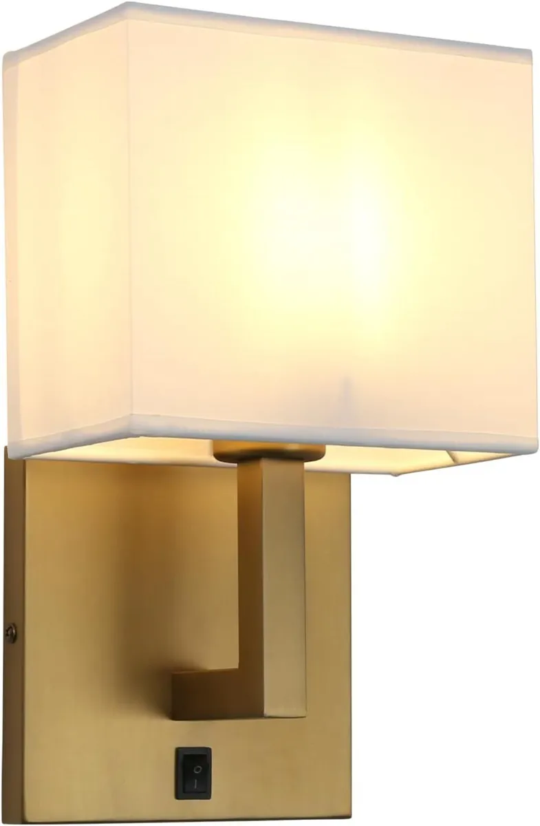 Lighting 2 Sets of Vintage Modern Linen Lampshade - Image 2