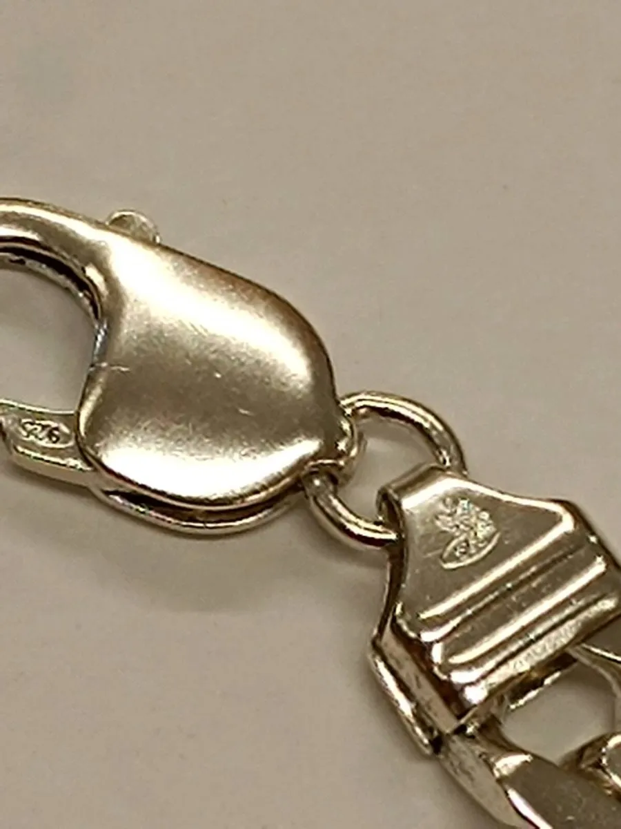 Sterling Silver Chunky Curb Bracelet - Image 3