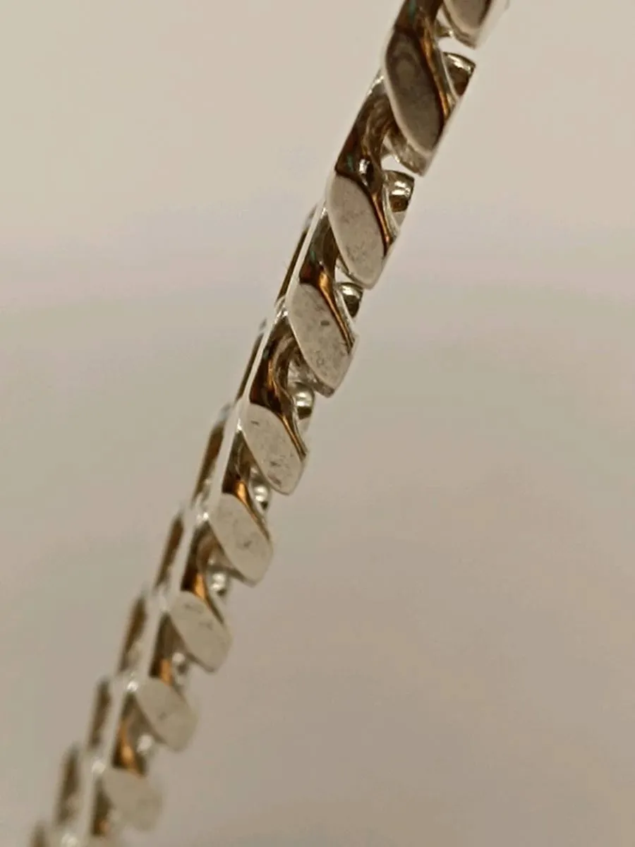 Sterling Silver Chunky Curb Bracelet - Image 4
