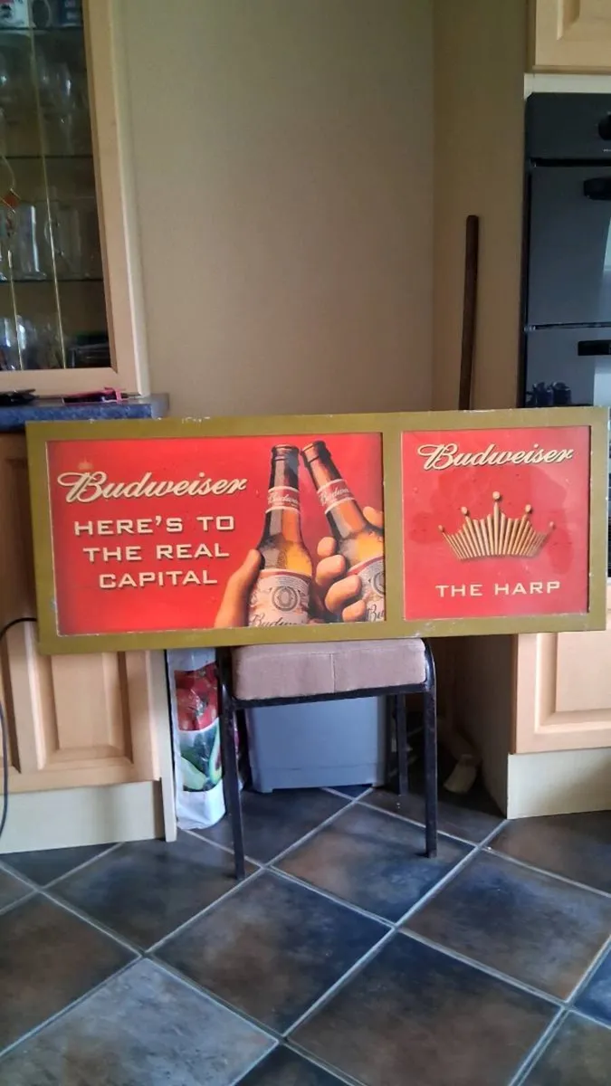 Budweiser sign - Image 1