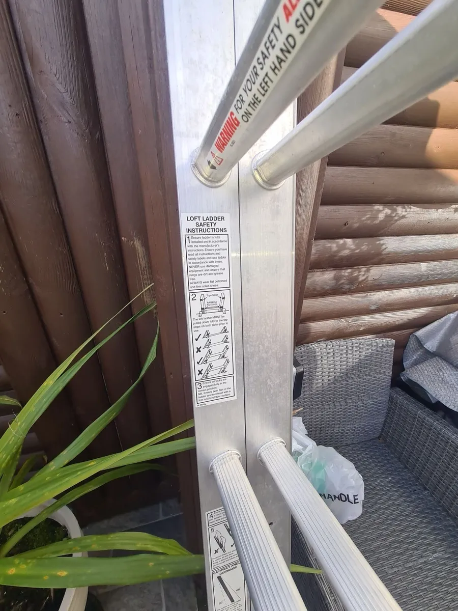 BRAND NEW Loft Ladder - 2 Section Aluminium - Image 2