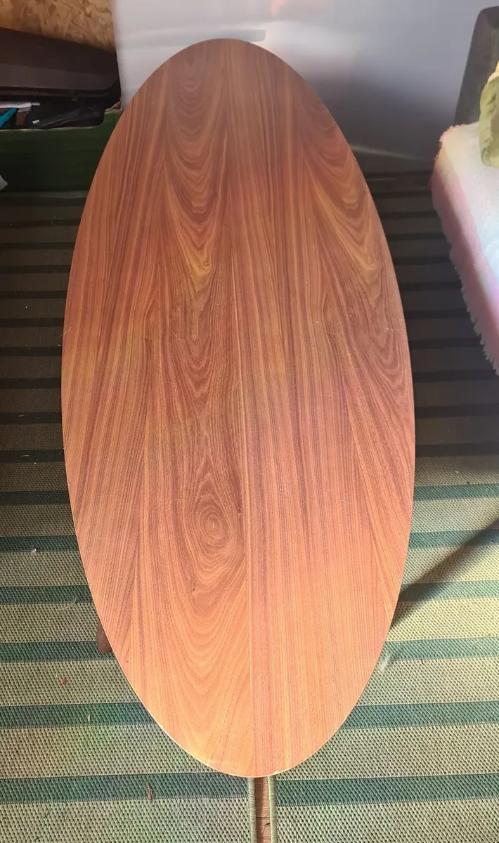 Mid-Century Style Oval Coffee Table - Excellent Co - Image 3