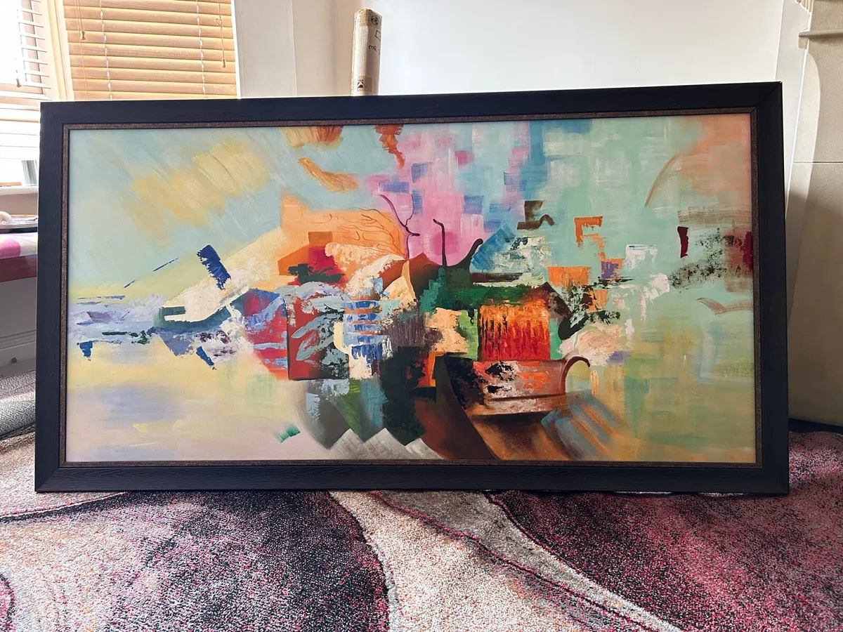 Abstract wall painting 1.65 metre x  0.9 metre - Image 1