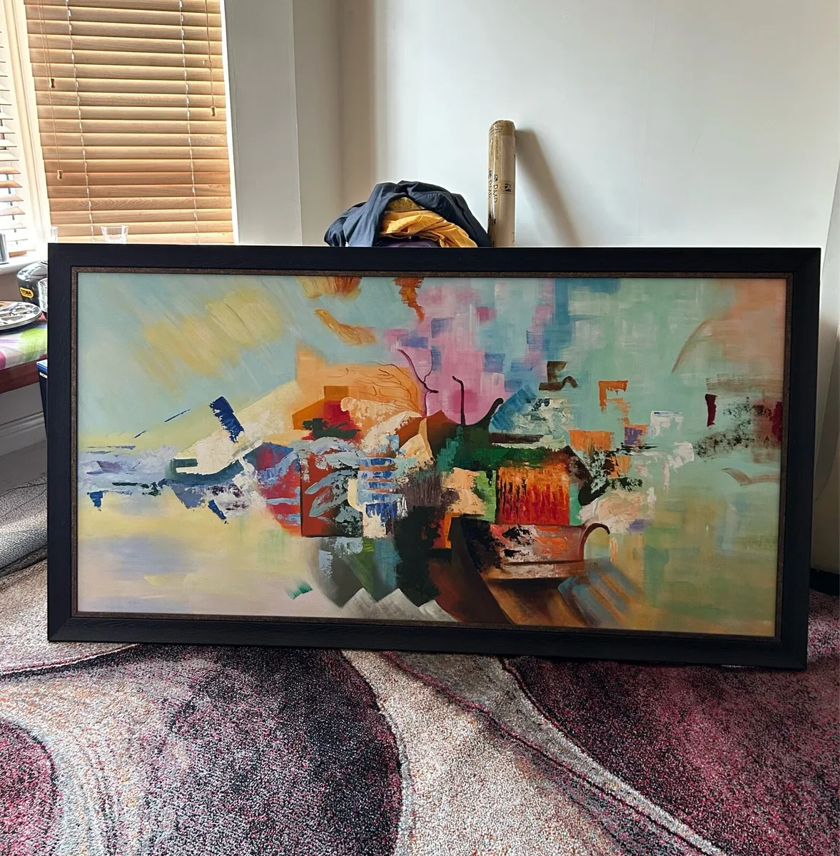 Abstract wall painting 1.65 metre x  0.9 metre - Image 3