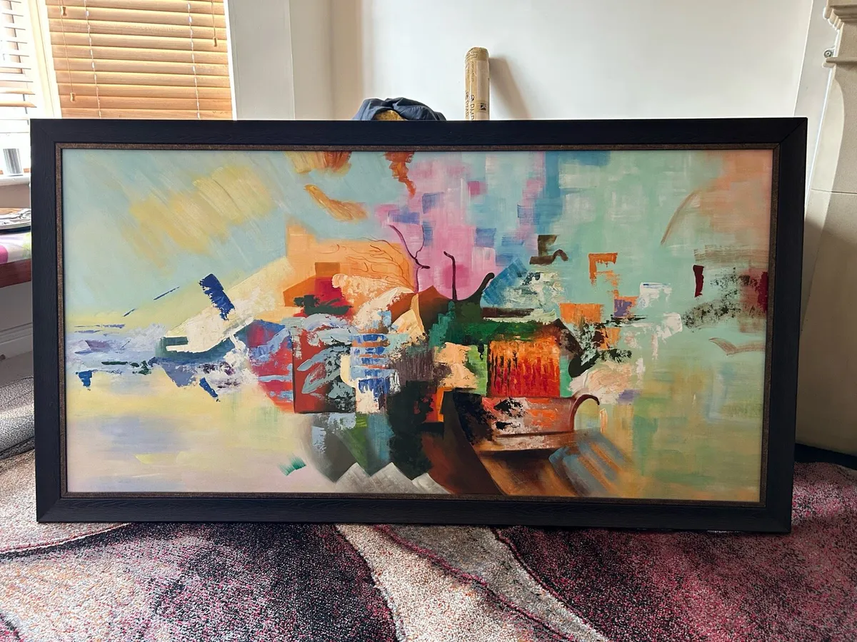 Abstract wall painting 1.65 metre x  0.9 metre - Image 2