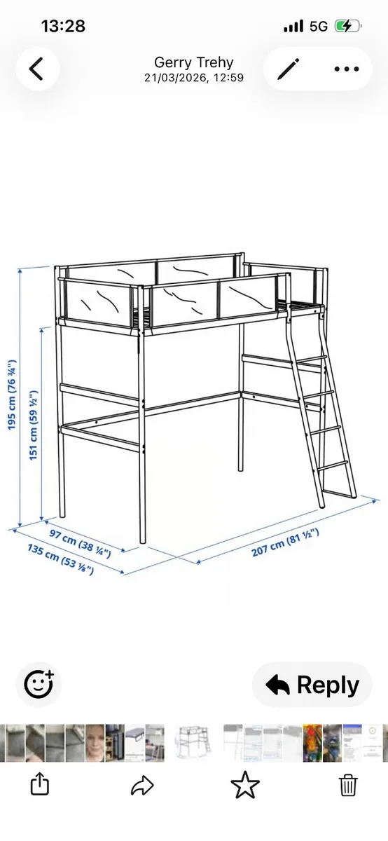 High sleeper (office space underneath) - Image 1