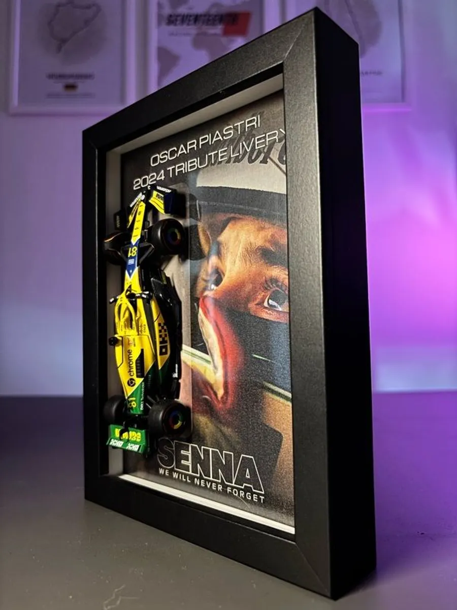 Oscar Piastri  2024 Ayrton Senna Tribute Frame - Image 2