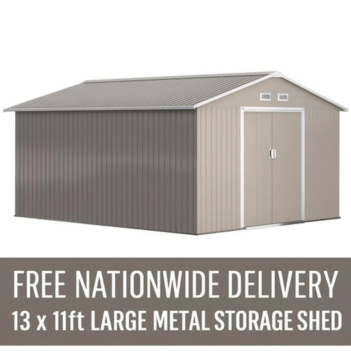 Metal Shed 13 x 11ft - Image 4