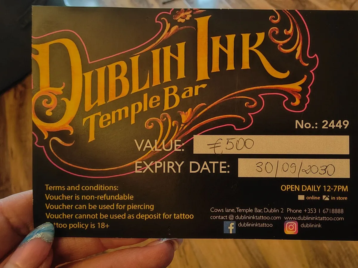 Tattoo voucher - Image 2