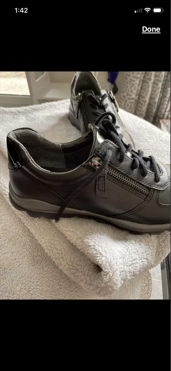 Gabour black leather shoes - Image 2