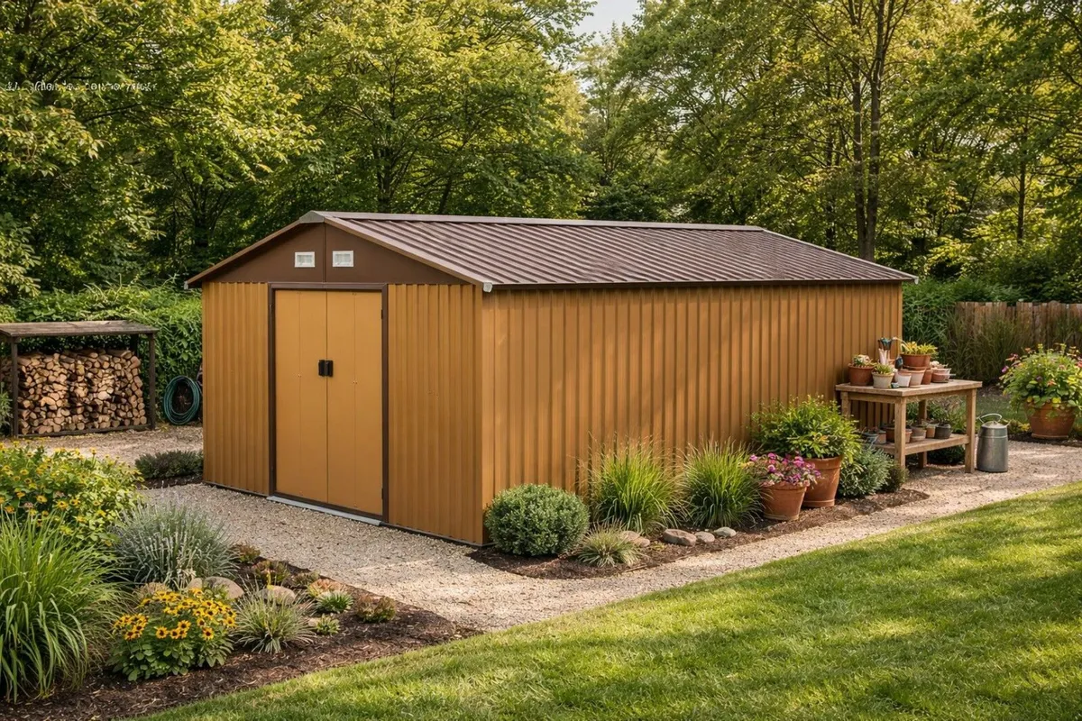 13 x 11ft Metal Shed Large - Image 1