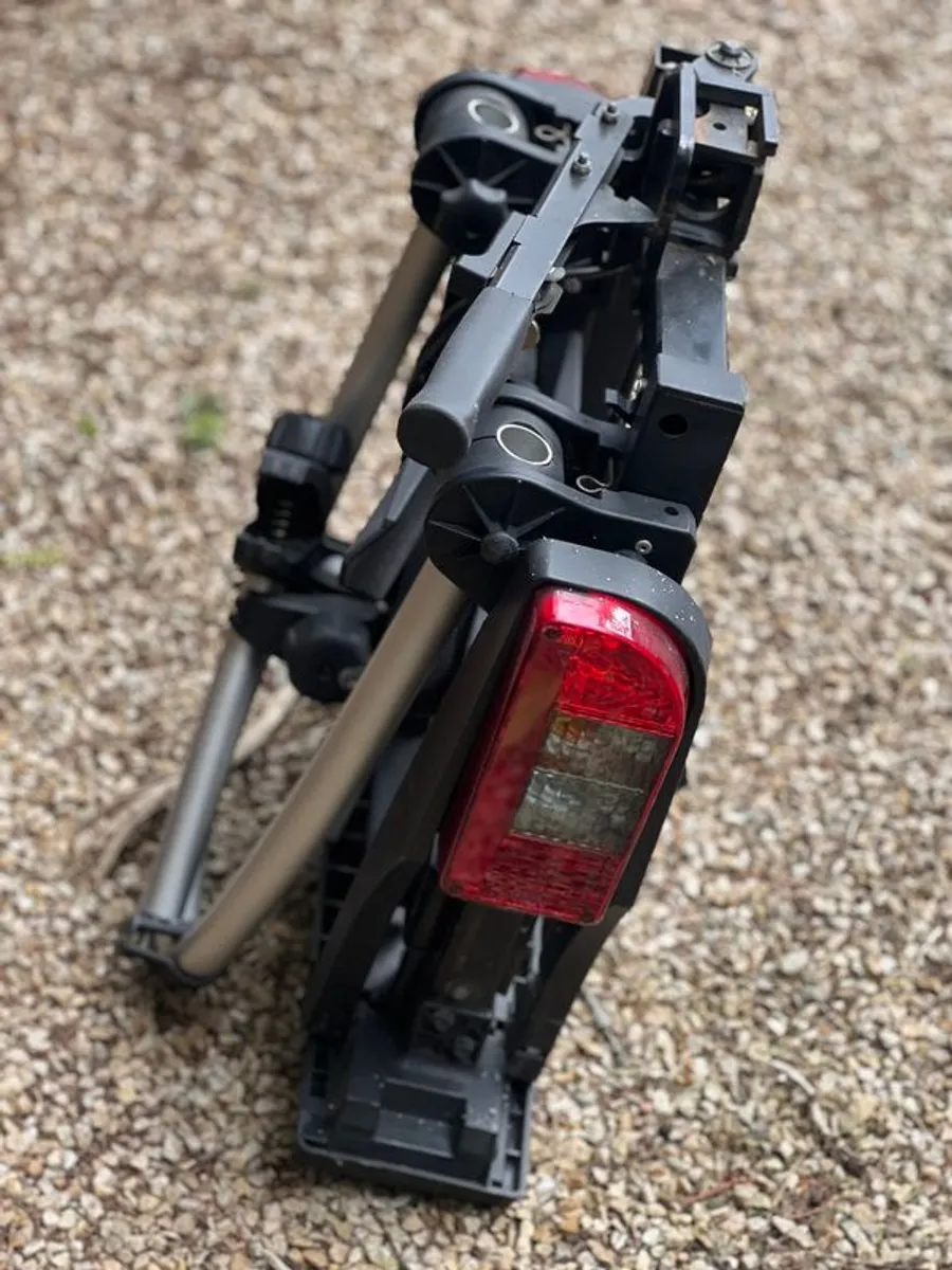 Westfalia towbar tilting bike rack 2 bikes, hardly used - Image 3