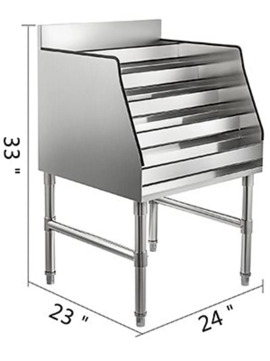 Wine Rack 24-Inch 5-Tier Stainless Steel - Image 2
