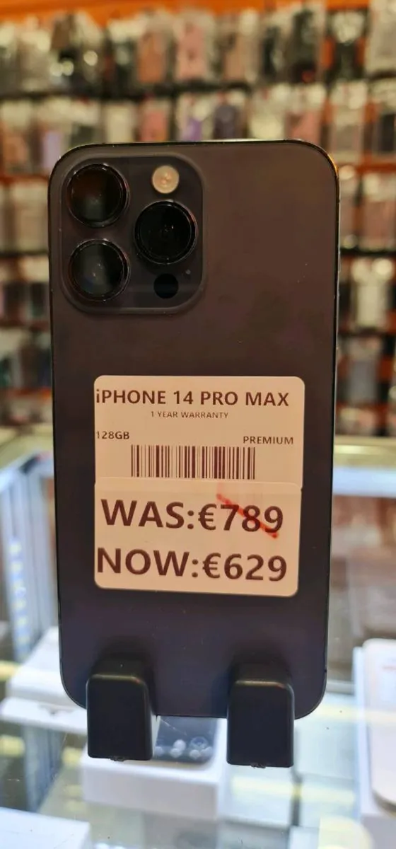 Iphone 14 pro max 1 year warranty 128 GB - Image 1