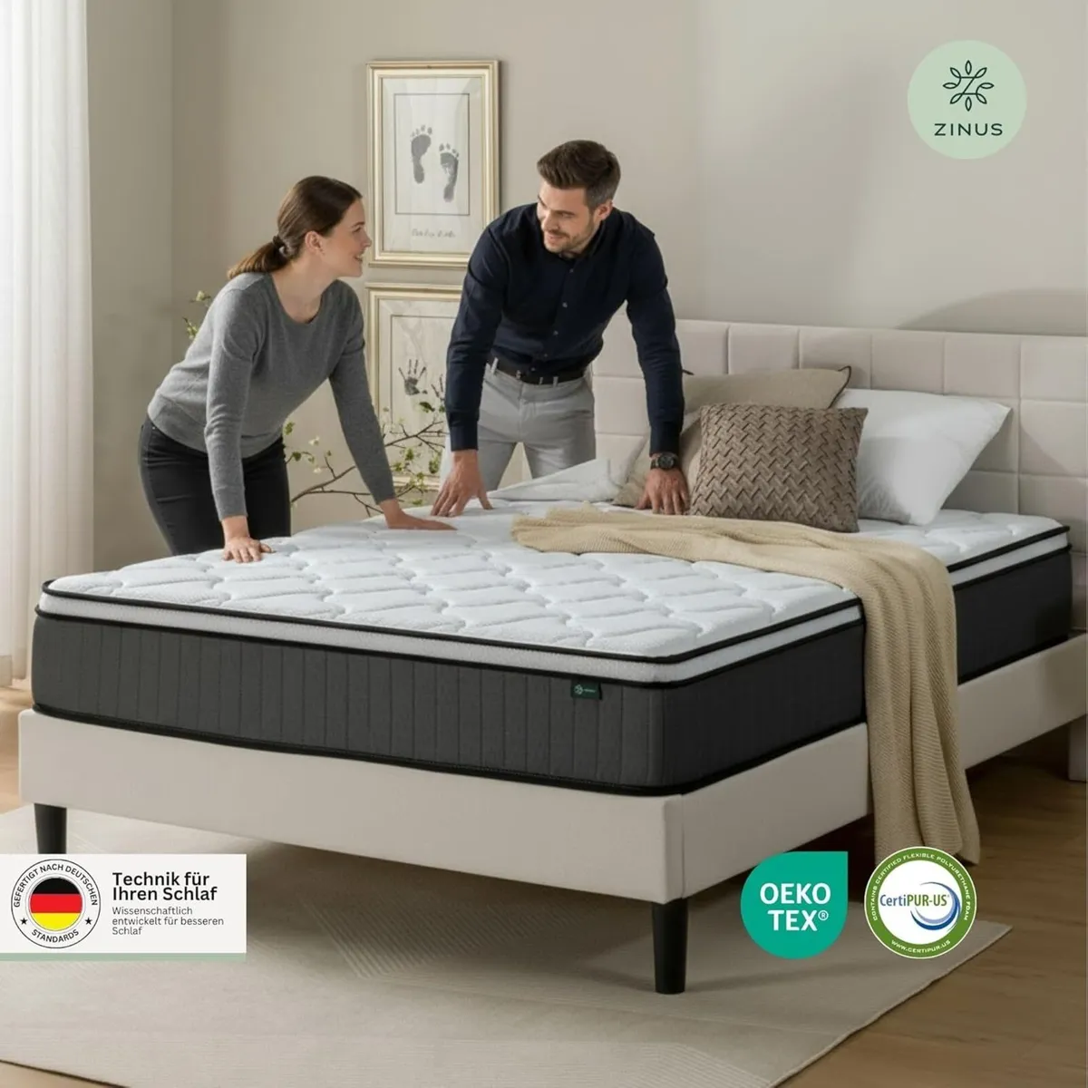 Tight Top Pocket Sprung Mattress 90 x 190 cm - Image 3