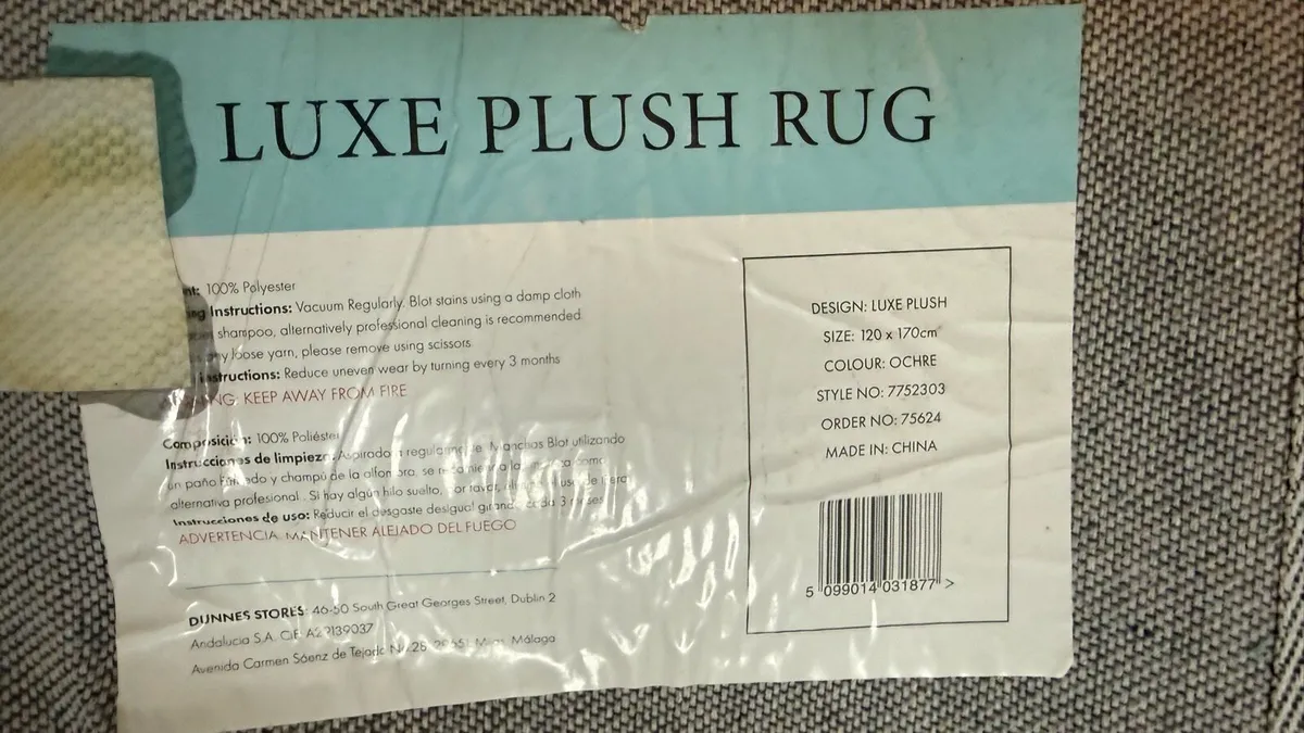 Ochre Rug 120 x 70cm - Image 1