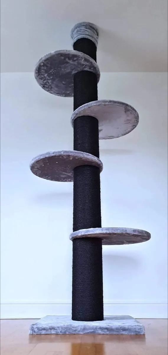 XXL grey blackline cat tree - Image 1