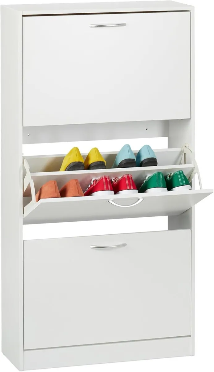shoe cabinet HxWxD: 116 x 60 24 cm for 18 pairs 3 - Image 1