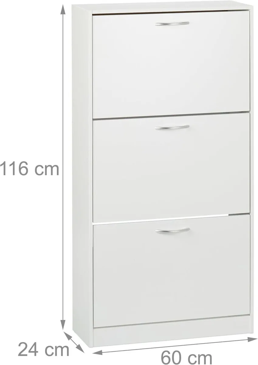 shoe cabinet HxWxD: 116 x 60 24 cm for 18 pairs 3 - Image 3