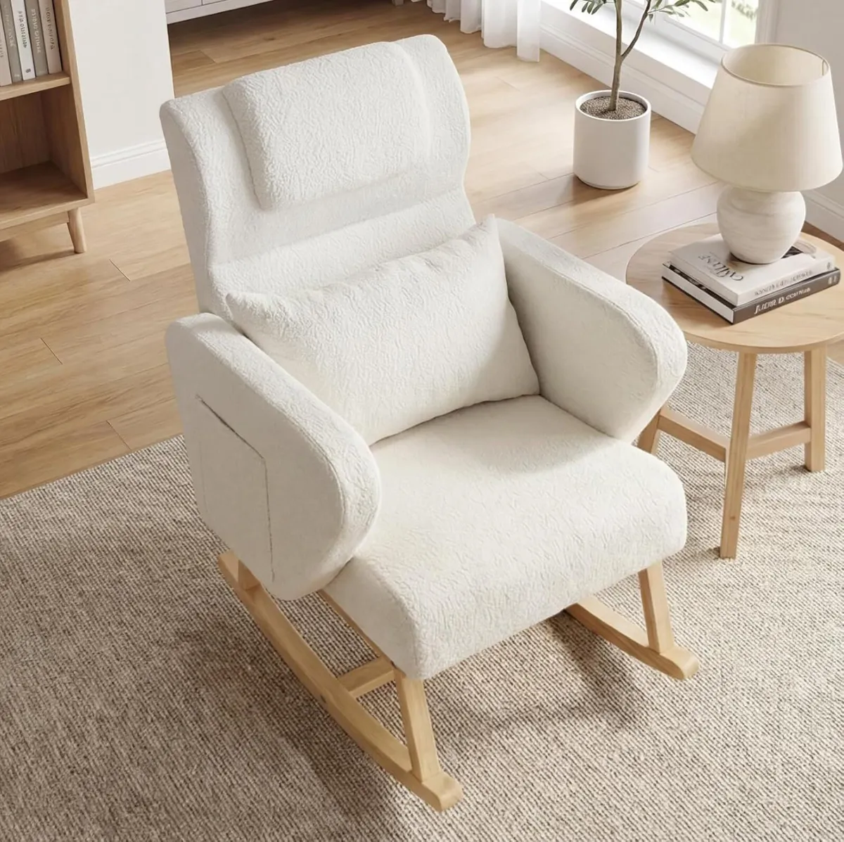 Relax Rocking Chairs for Adults Lambswool Nursery - Image 2