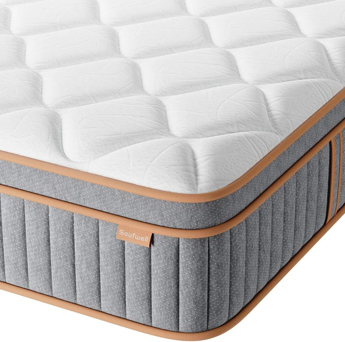 Single Mattress 10.6Inch Bed Memory Foam Pocket - Image 1