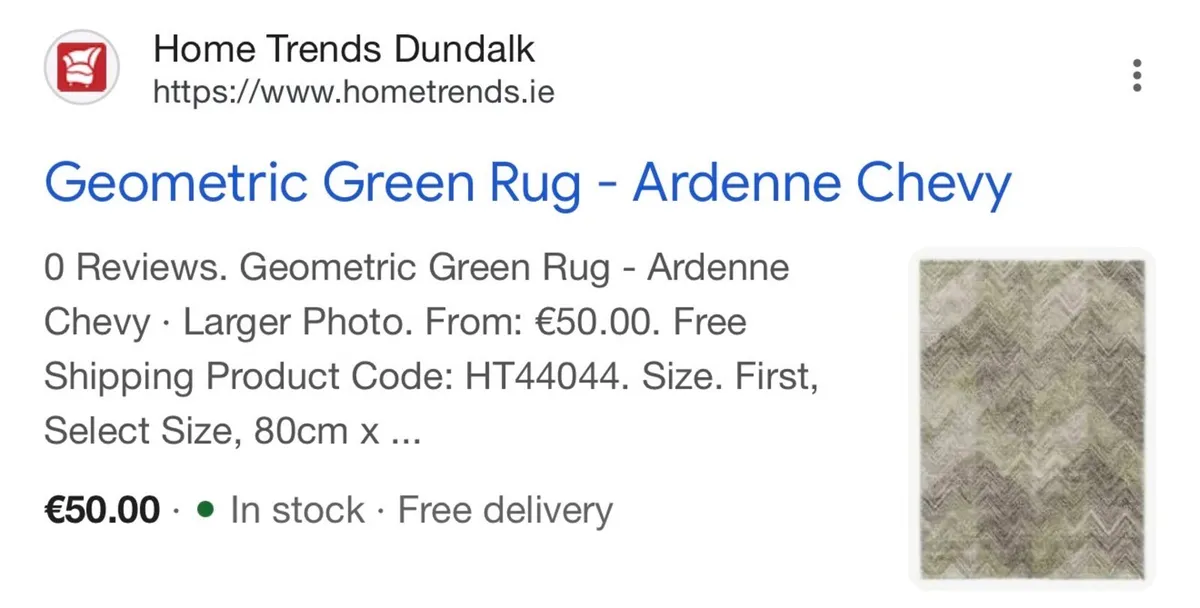 Rug Chevy Green 120x70 - Image 3