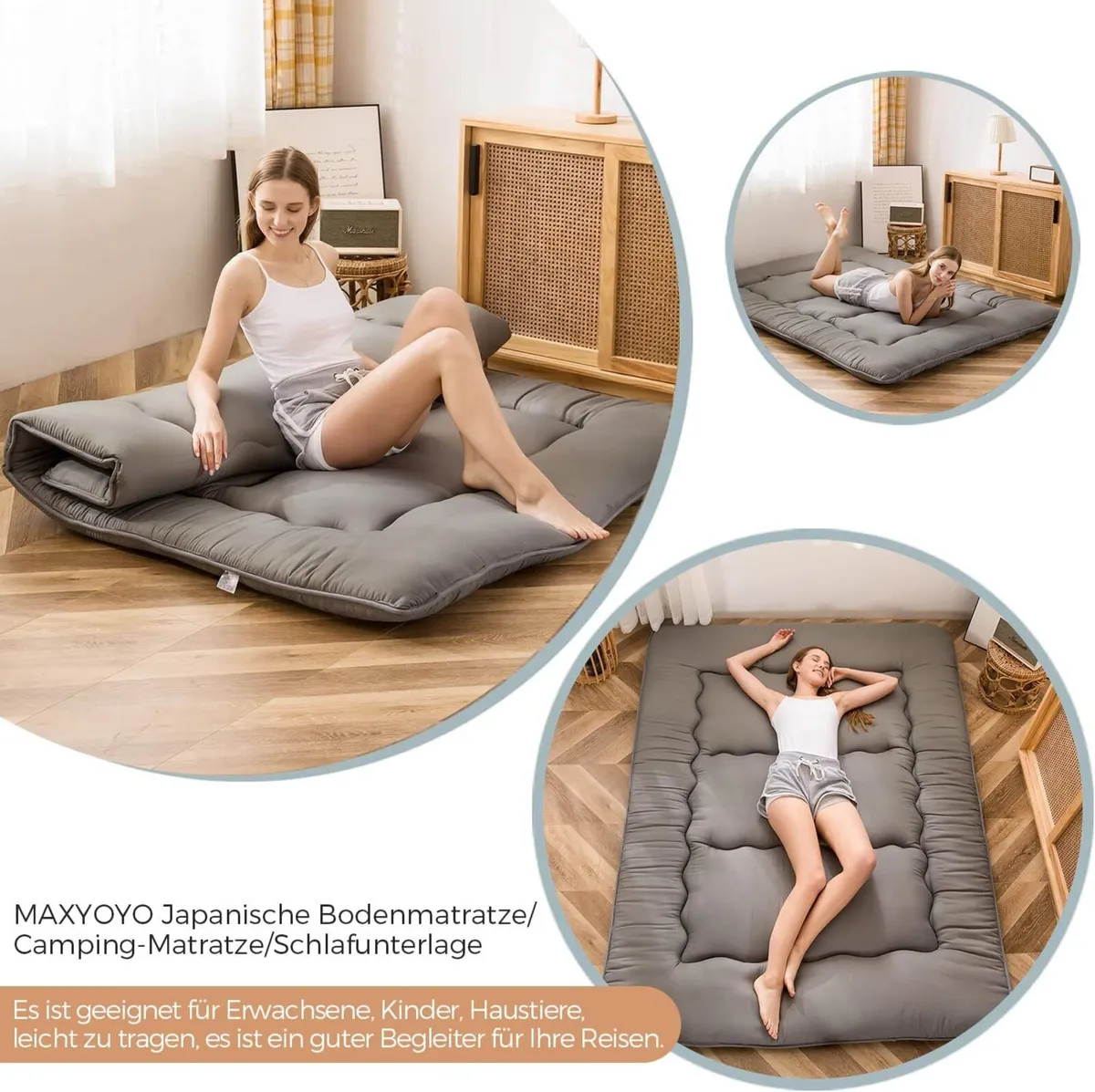 Japanese Floor Futon Mattress Thicken Tatami - Image 2