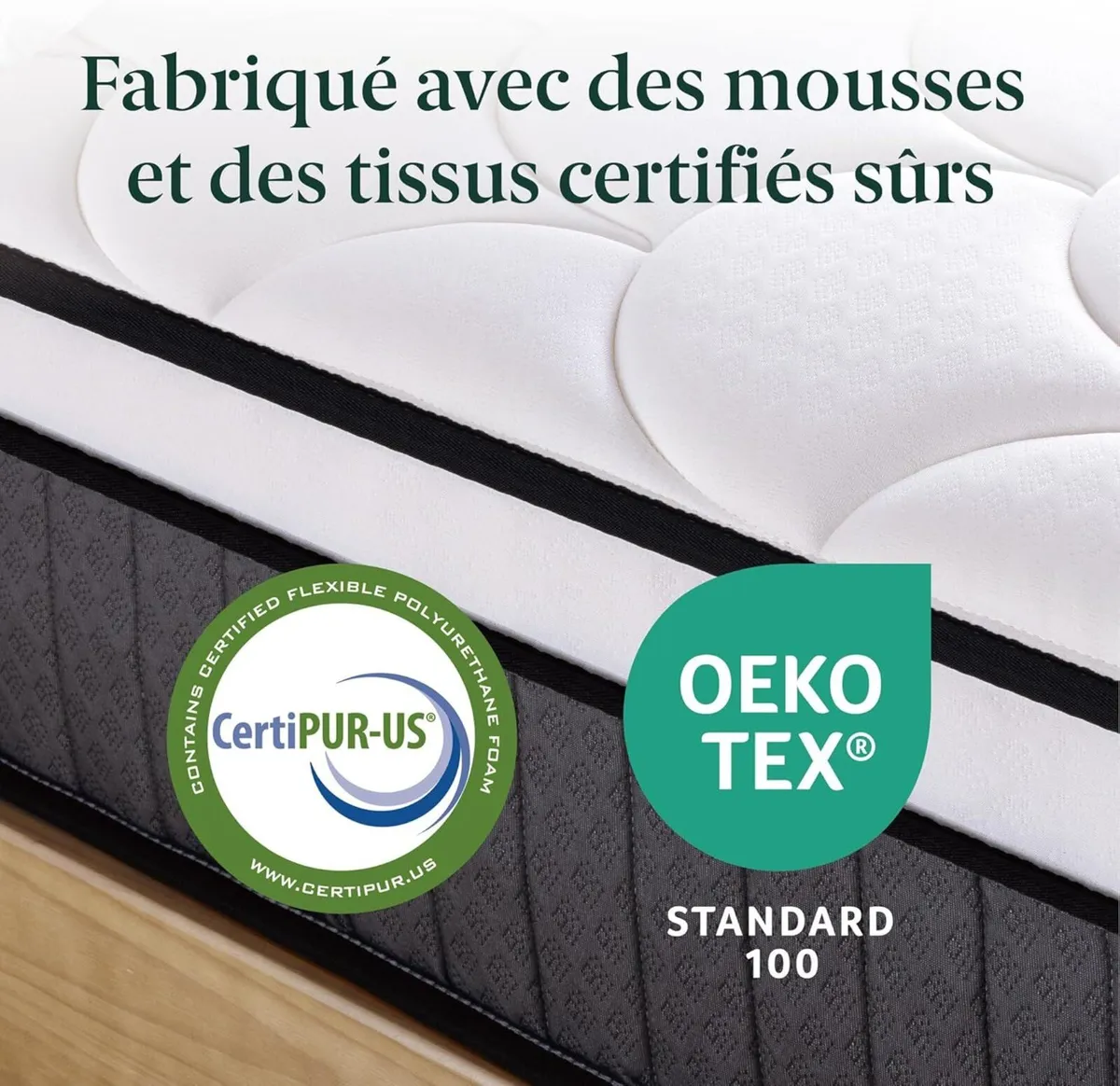 Hybrid Mattress Memory Foam White Single - Image 4