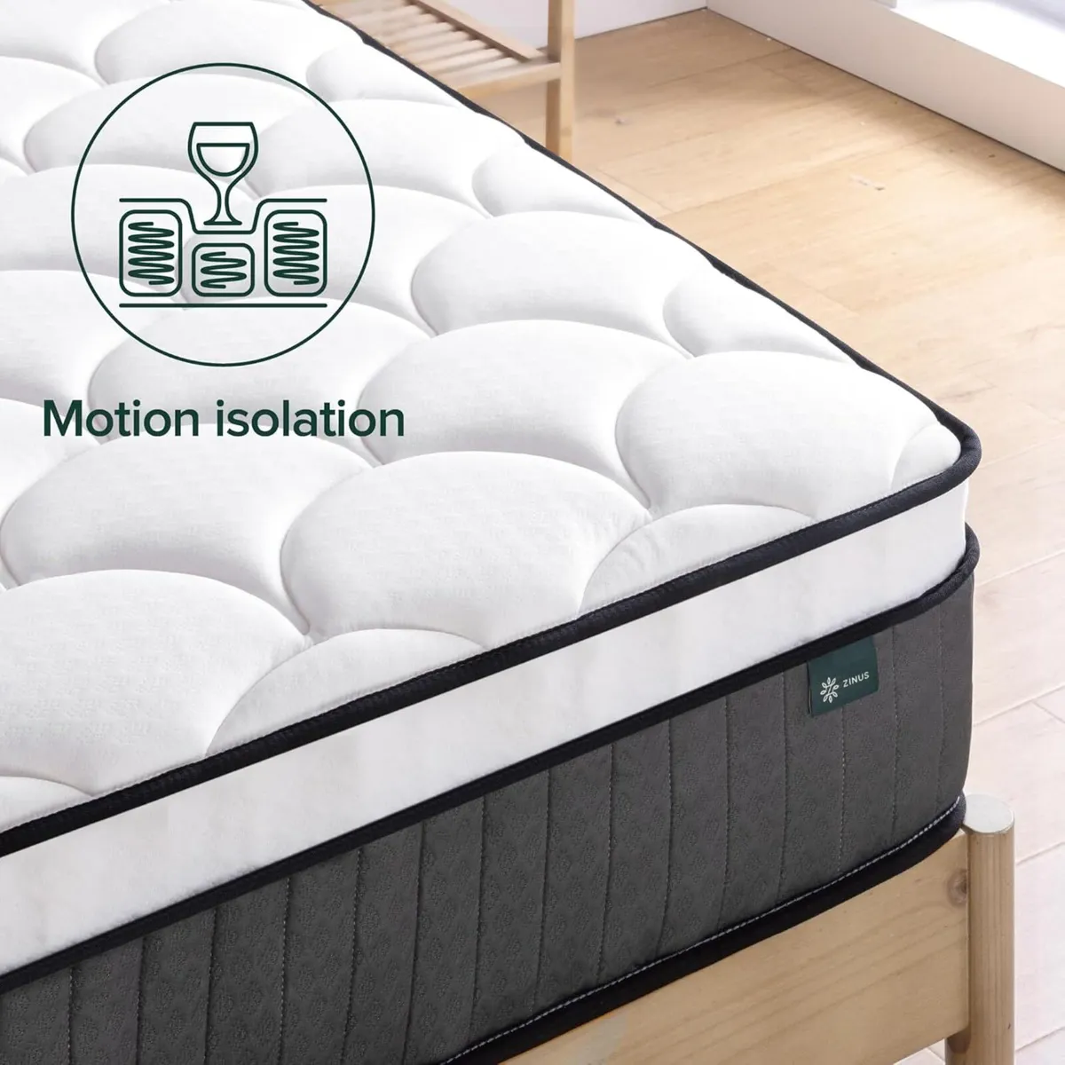 Hybrid Mattress Memory Foam White Single - Image 3