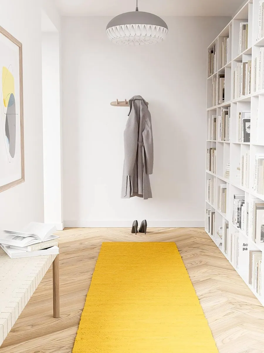 Cotton Rug Raincoat Yellow 170 x 240 cm - Image 2