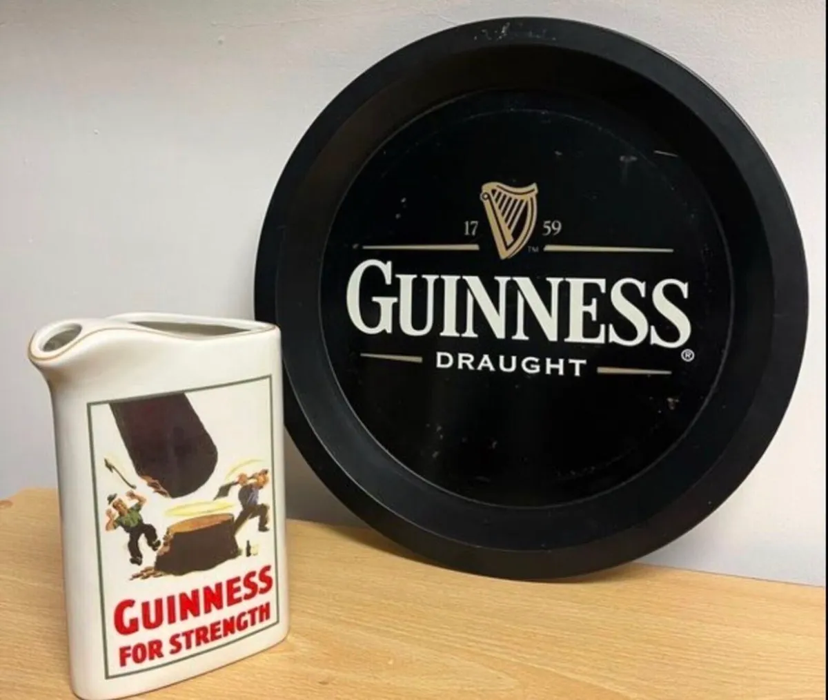 Guinness Water jug and tray
