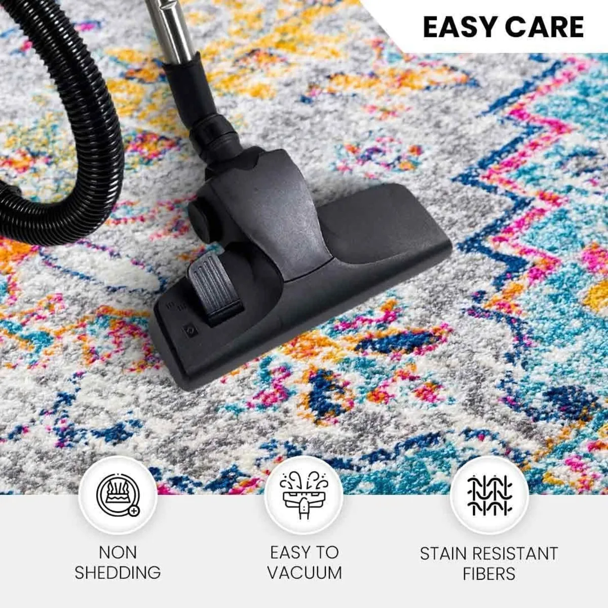 Asmara Vintage Rug for Living Room Dining Kitchen - Image 2