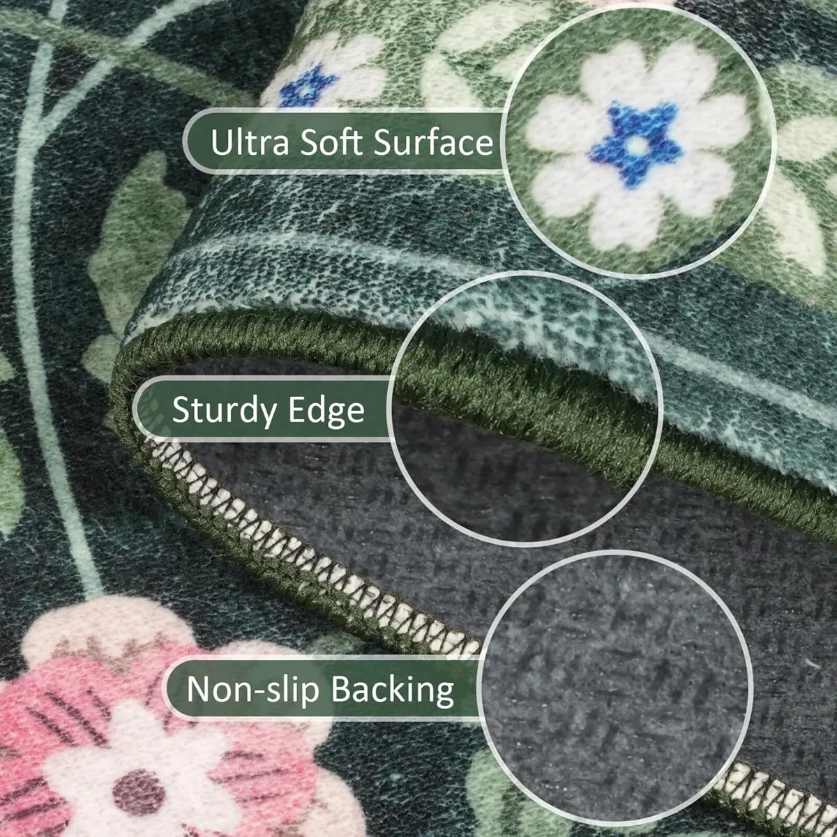 Washable Rugs Living Room Large 160x230cm Boho - Image 4