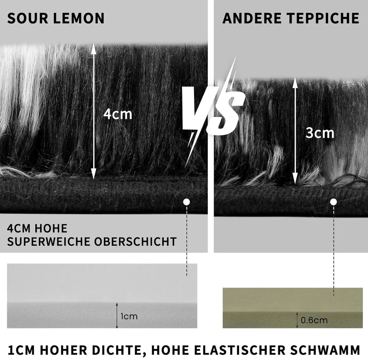 Rugs Living Room 200 x 300 cm Black and White - Image 4