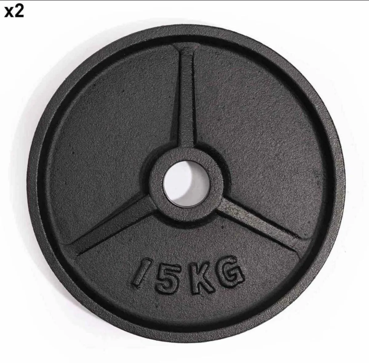 Full set of Gym plates (1.25kg - 25kg) Total 157.5 - Image 2