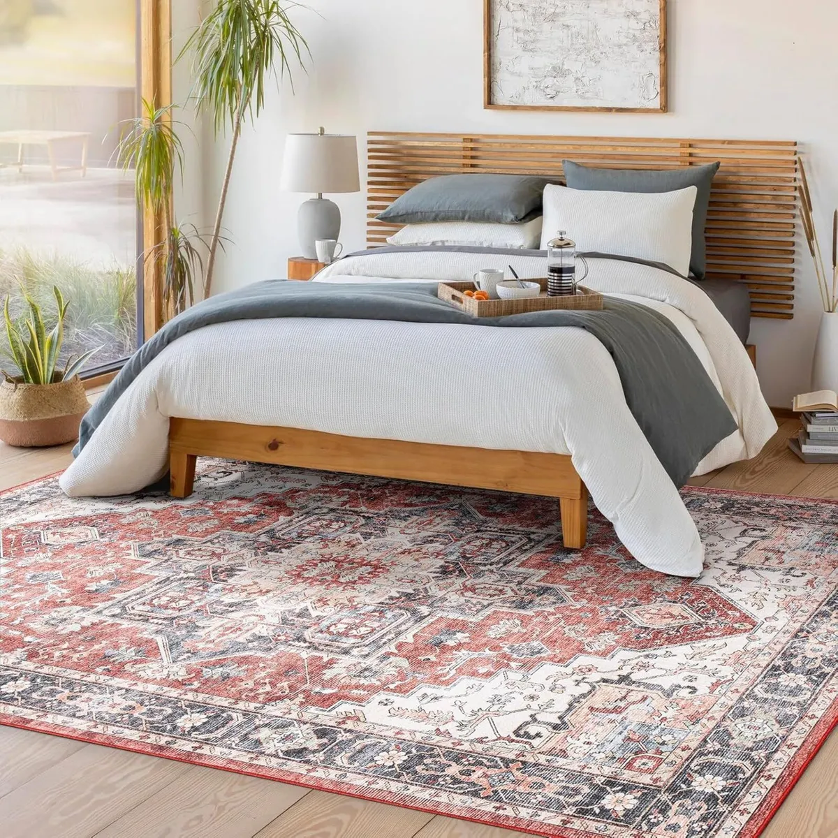 Washable Area Rug 150x210cm Non Slip Large Thin - Image 2