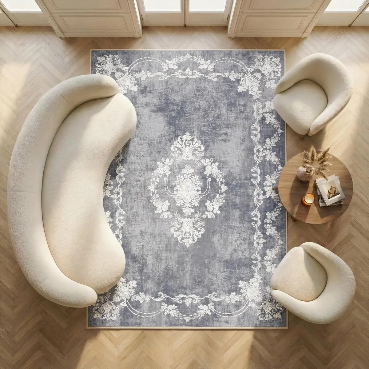 Machine Washable Rug 200x300cm Non-Slip Backing - Image 1